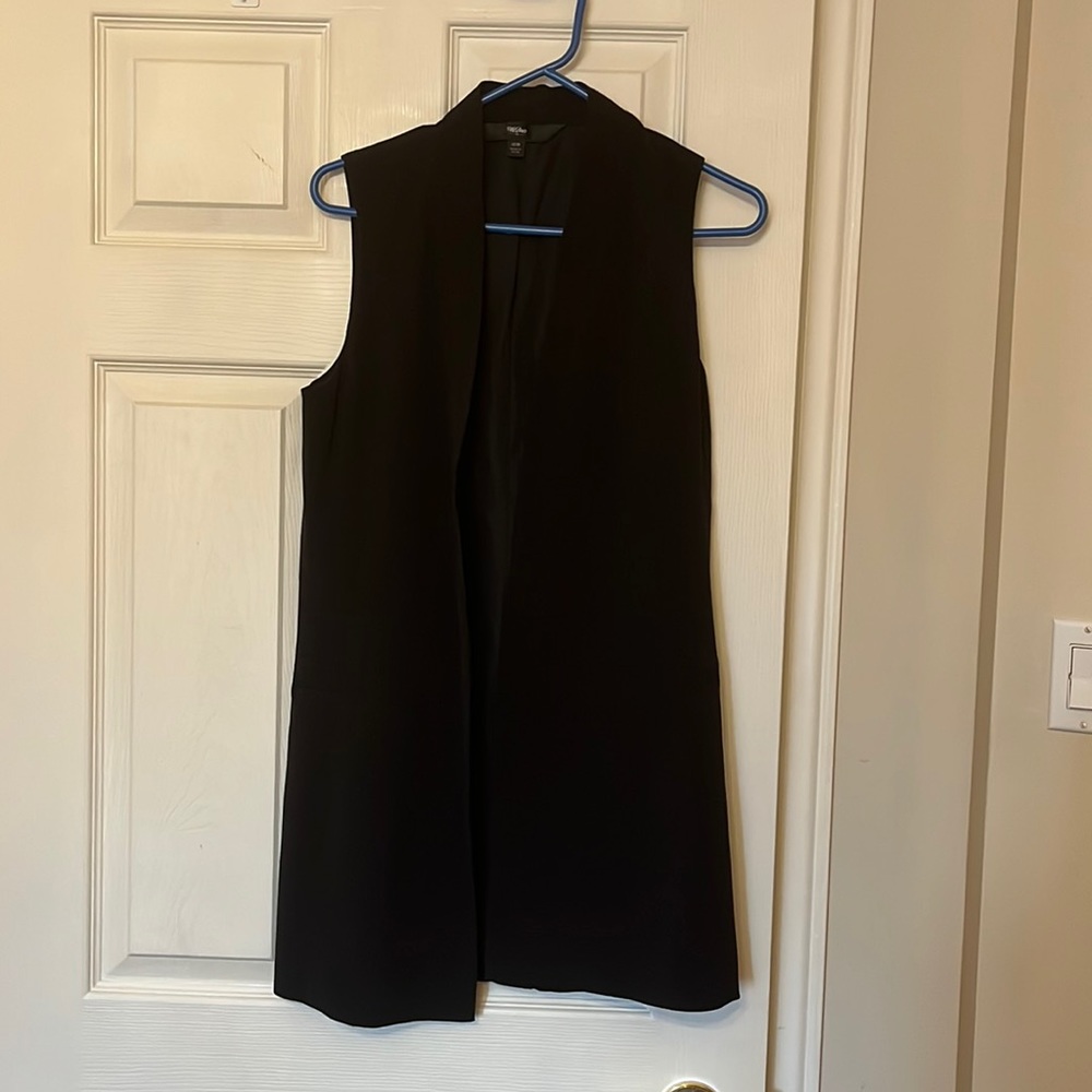 Mossimo Black Long Vest